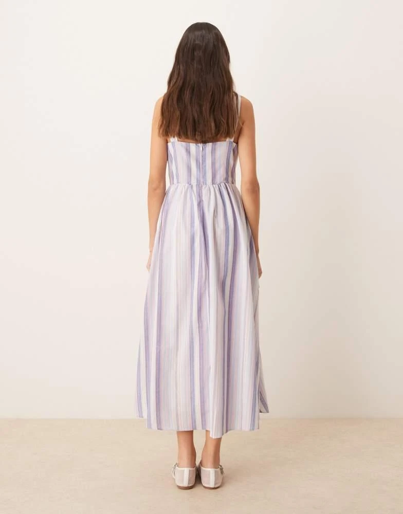 pastel stripe midi dress Pastel Striped Midi Dress  Coco Brooke
