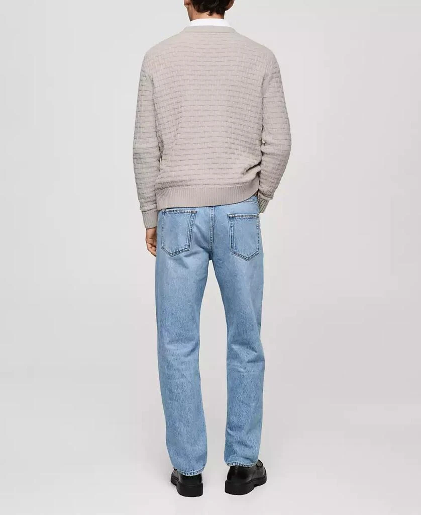 Mango Men's Crossed-Knit Sweater 12