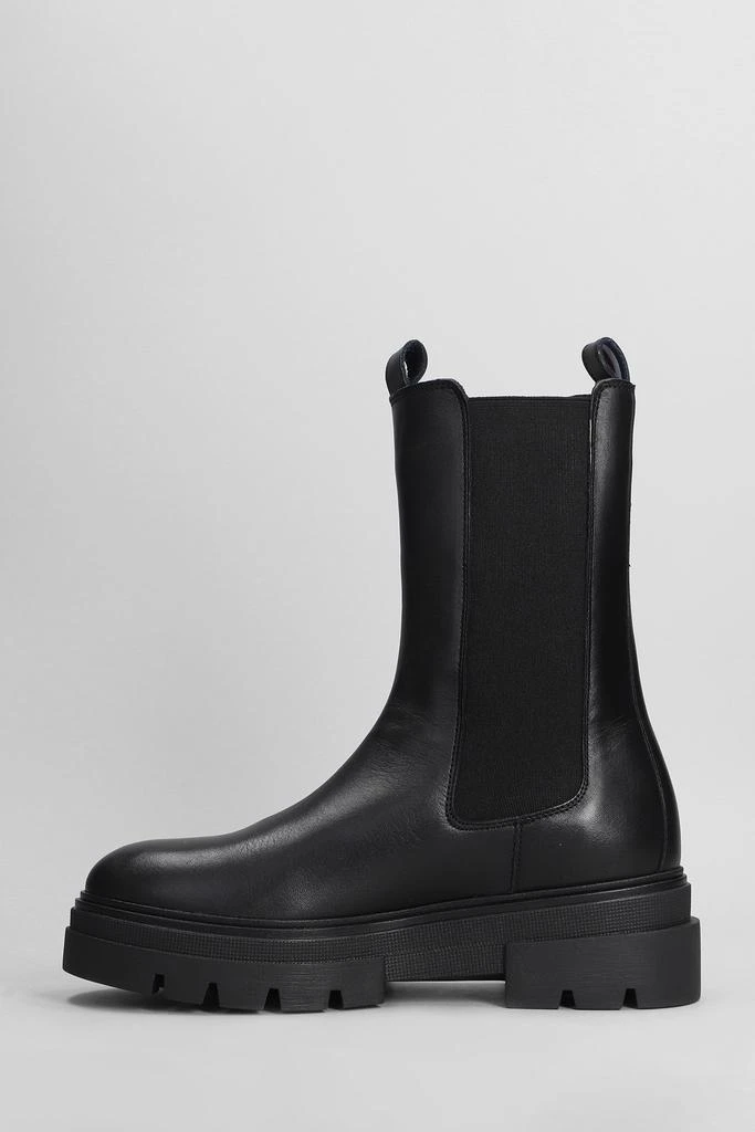 Tommy Hilfiger Combat Boots In Black Leather 3