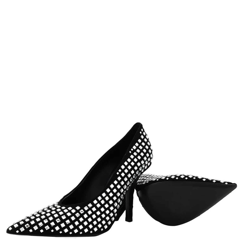 Burberry Madelina Crystal Detail Leather Point-Toe Pumps 2