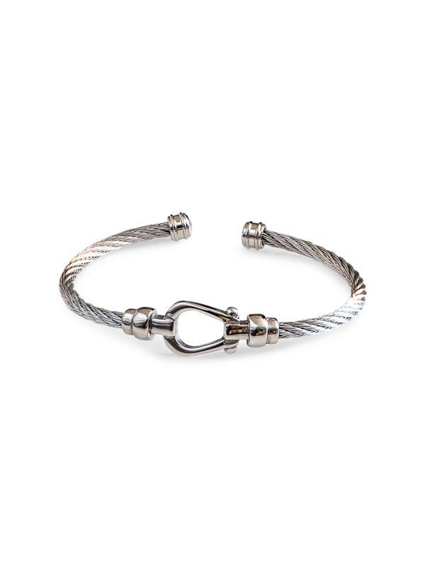 Jean Claude Stainless Steel Cable Bangle