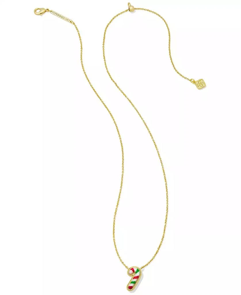 Kendra Scott Gold-Tone Mother of Pearl
Enamel Candy Cane 19" Pendant Necklace 2