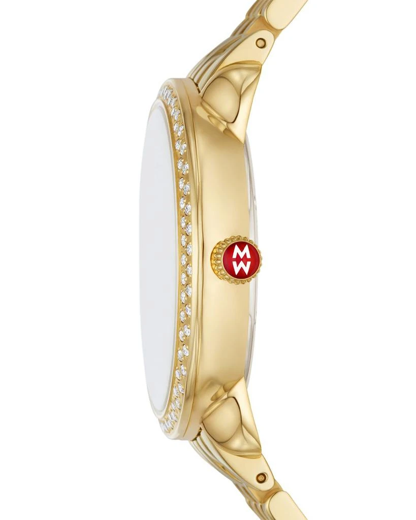 Michele Serein Mid Stainless Steel Diamond Watch, 36mm 2