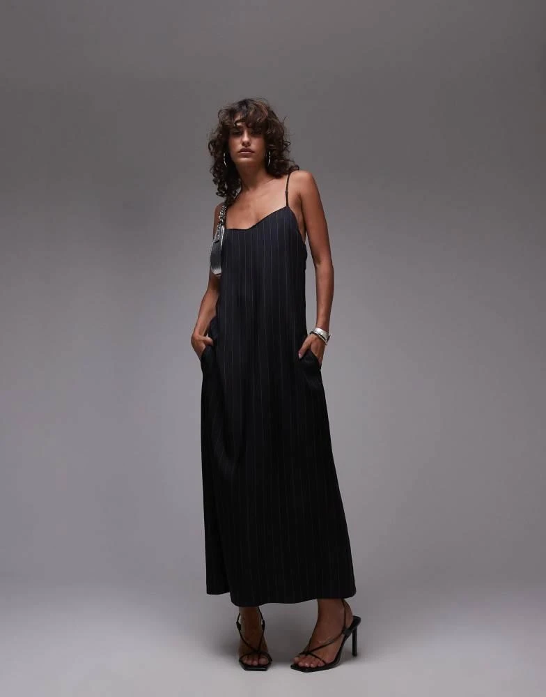 topshop brown slip dress Rent Topshop Pu Strappy Slip Midi Dress In Chocolate