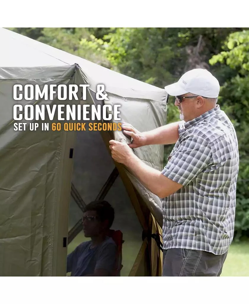 Clam Quick-Set Screen Hub Tent Wind & Sun Panels, Accessory Only, Green (2 Pack) 2