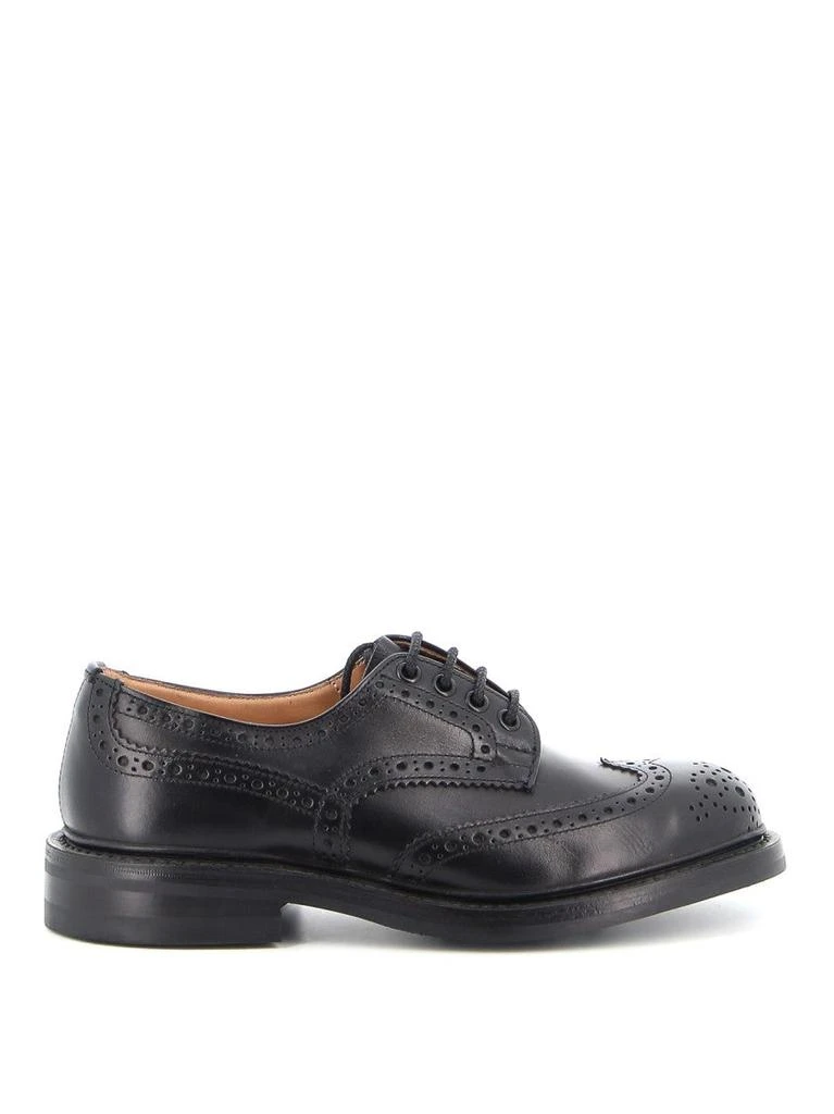 TRICKER'S Bourton Derby Shoes In Black Calf Leather 1