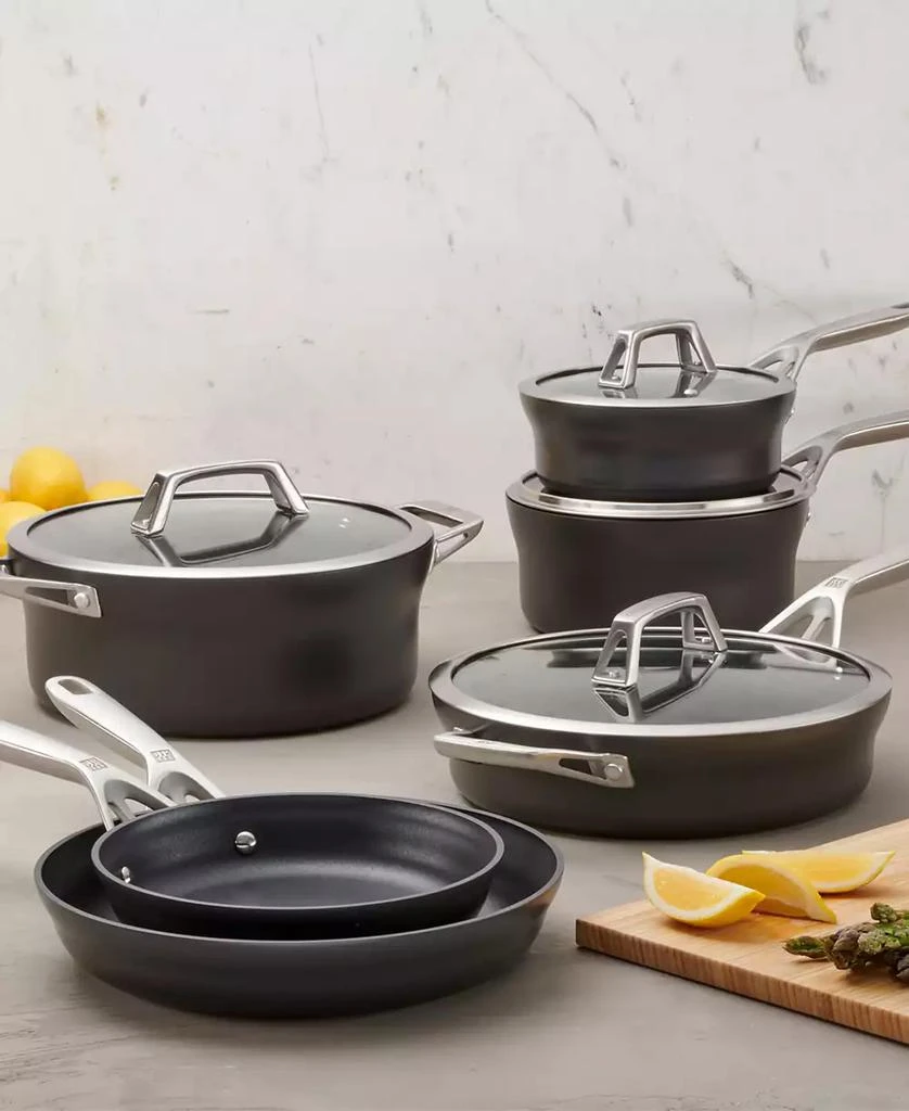 ZWILLING ZWILLING Motion 10 Pc Aluminum Hard Anodized Nonstick Cookware Set 4