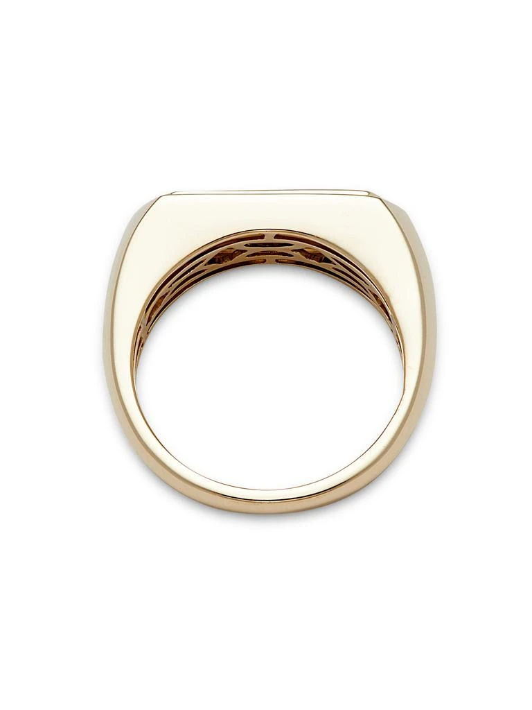 Saks Fifth Avenue 14K Yellow, Black Onyx 
Malachite Ring 3