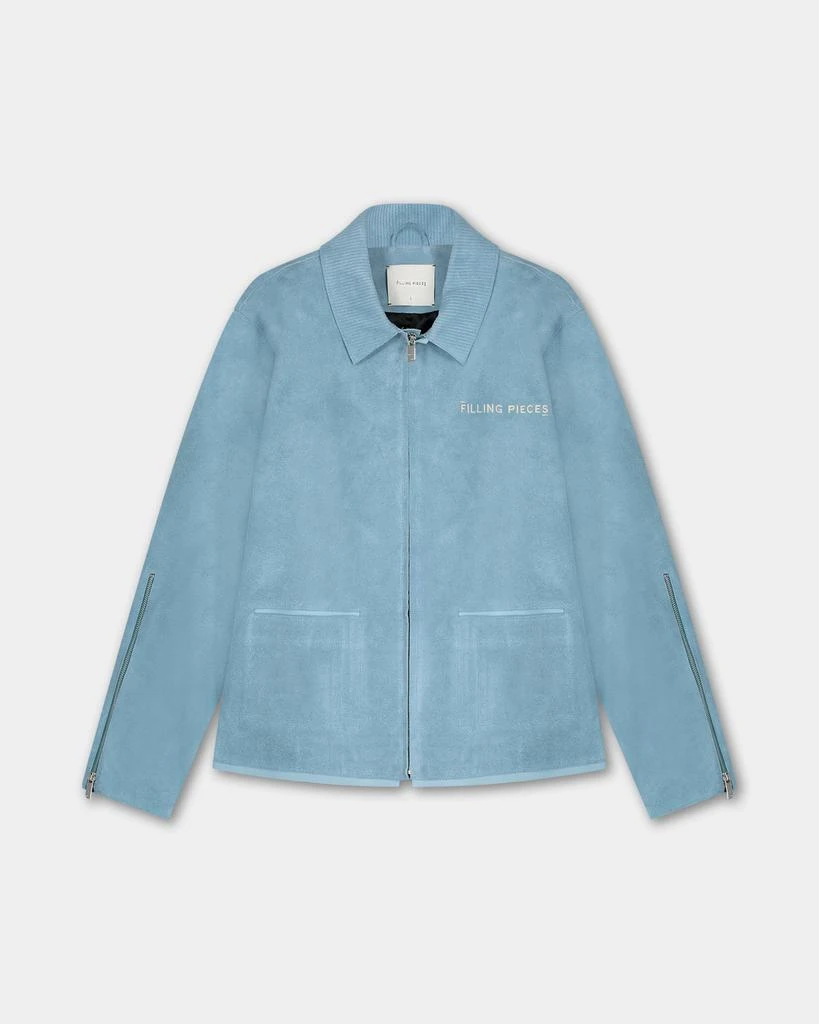 Entry Luxury Leather Jacket Suede Adriatic Blue 8