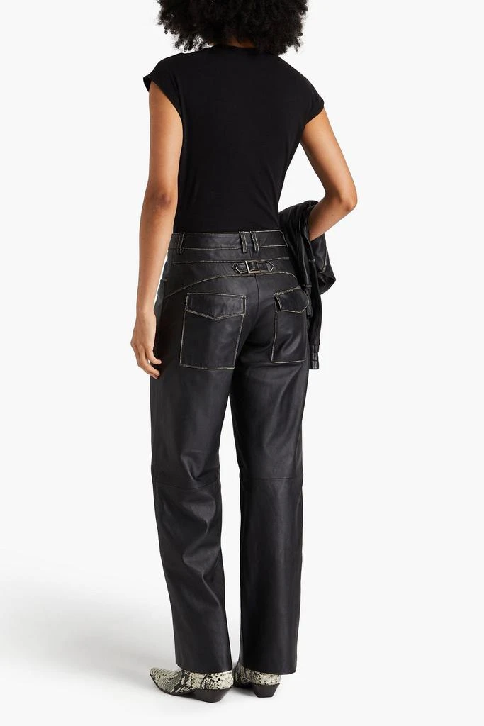 Muubaa Leather wide-leg pants 3