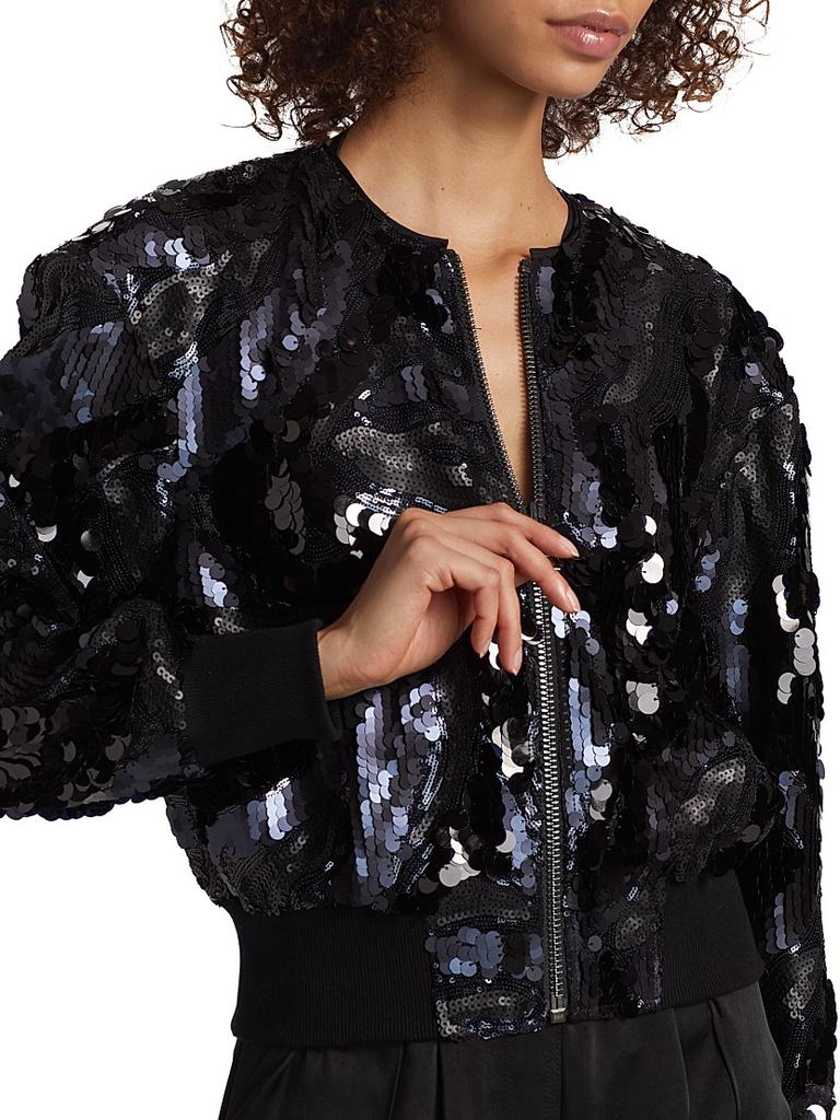 Mariana Sequined Zip-Up Jacket – On Sale Now with Up to 63% Off