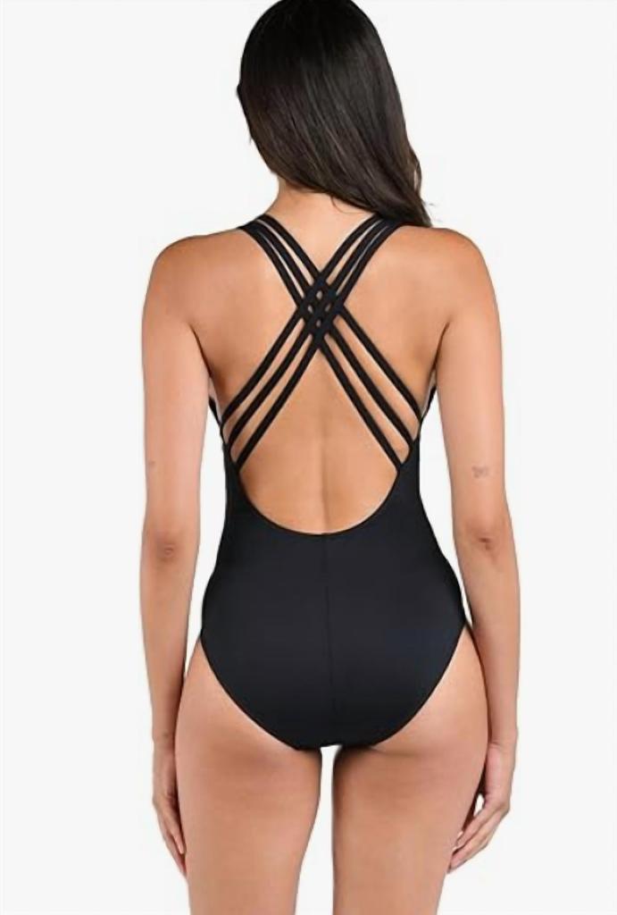 La Blanca La Blanca - Island Goddess Multistrap Cross Back One Piece Swimsuit