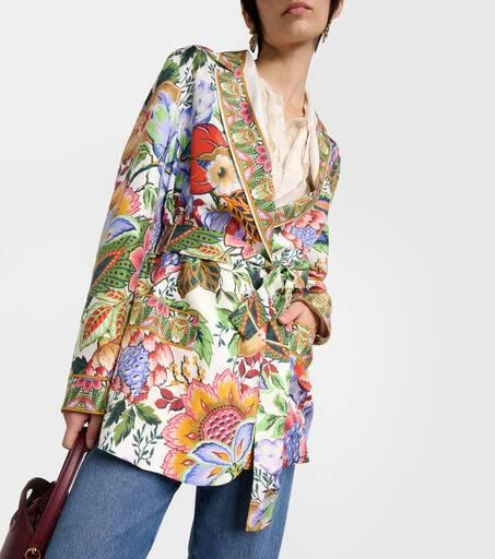 ETRO Floral silk wrap jacket 6