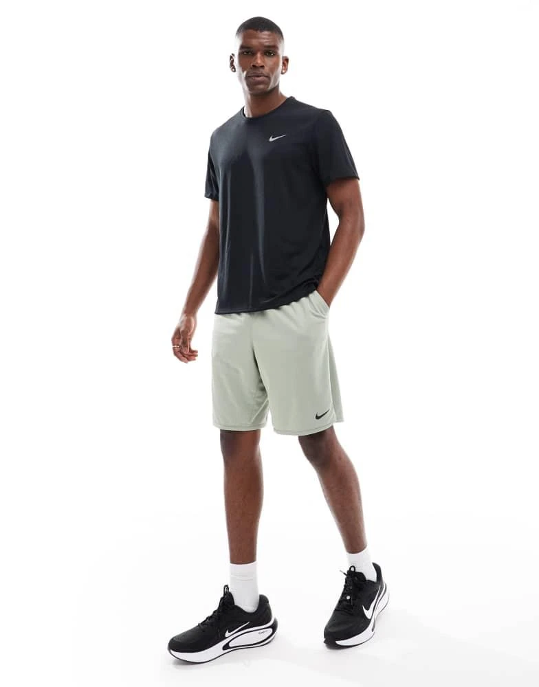 NIKE Nike Training Dri-Fit Totality knit 9 inch shorts in light green 3
