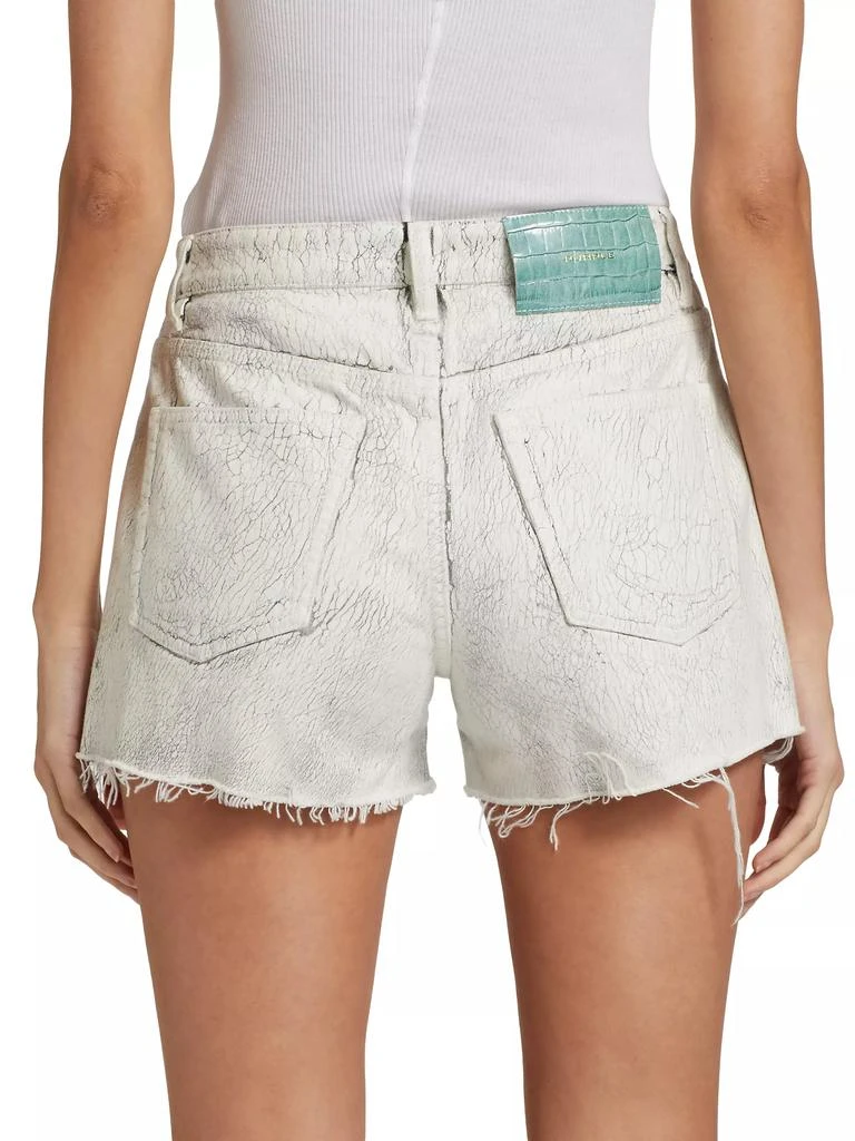 Purple Brand Crackle High-Rise Denim Shorts 5