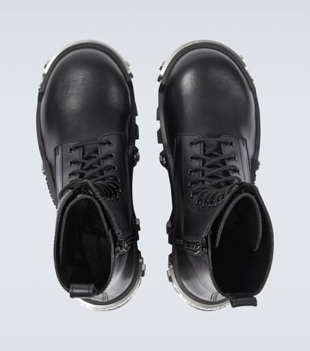 Balenciaga Bulldozer leather lace-up boots - Boots - Free