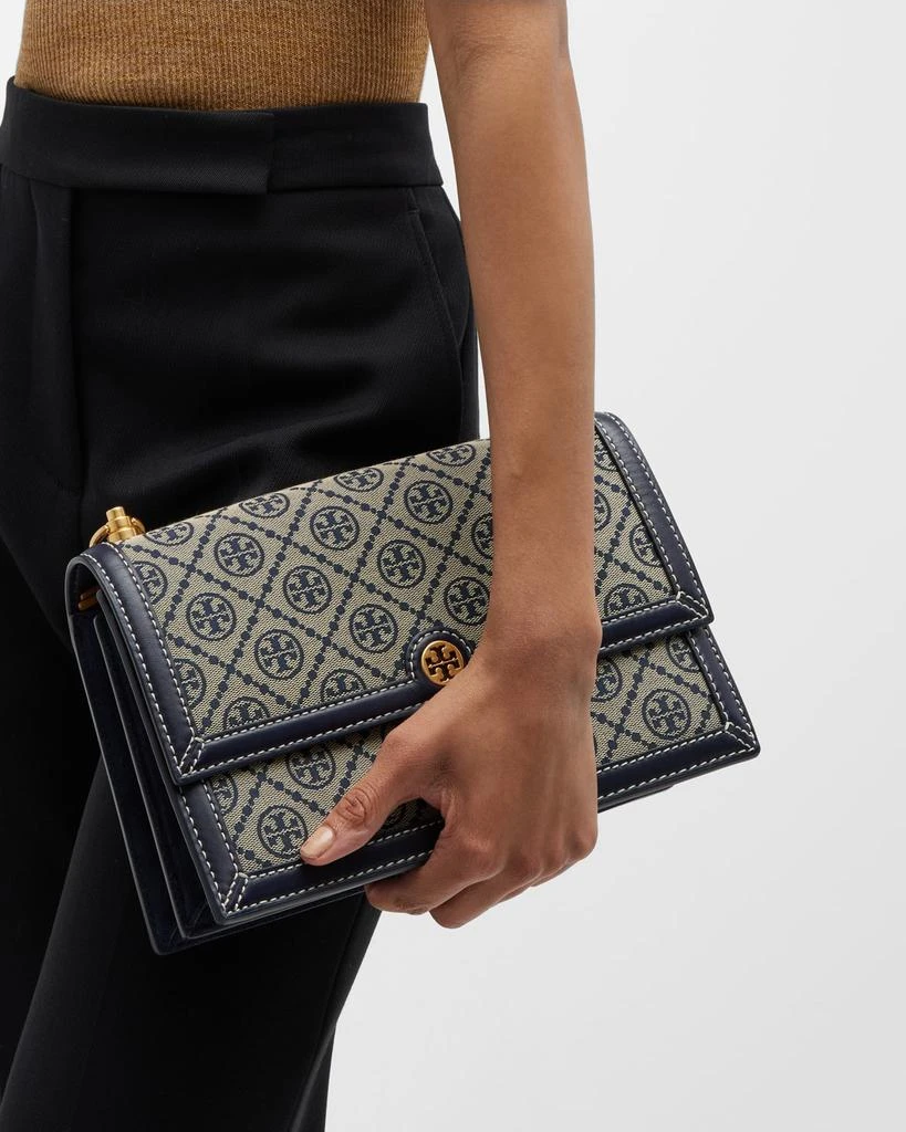 Tory Burch T Monogram Jacquard Shoulder Bag 5