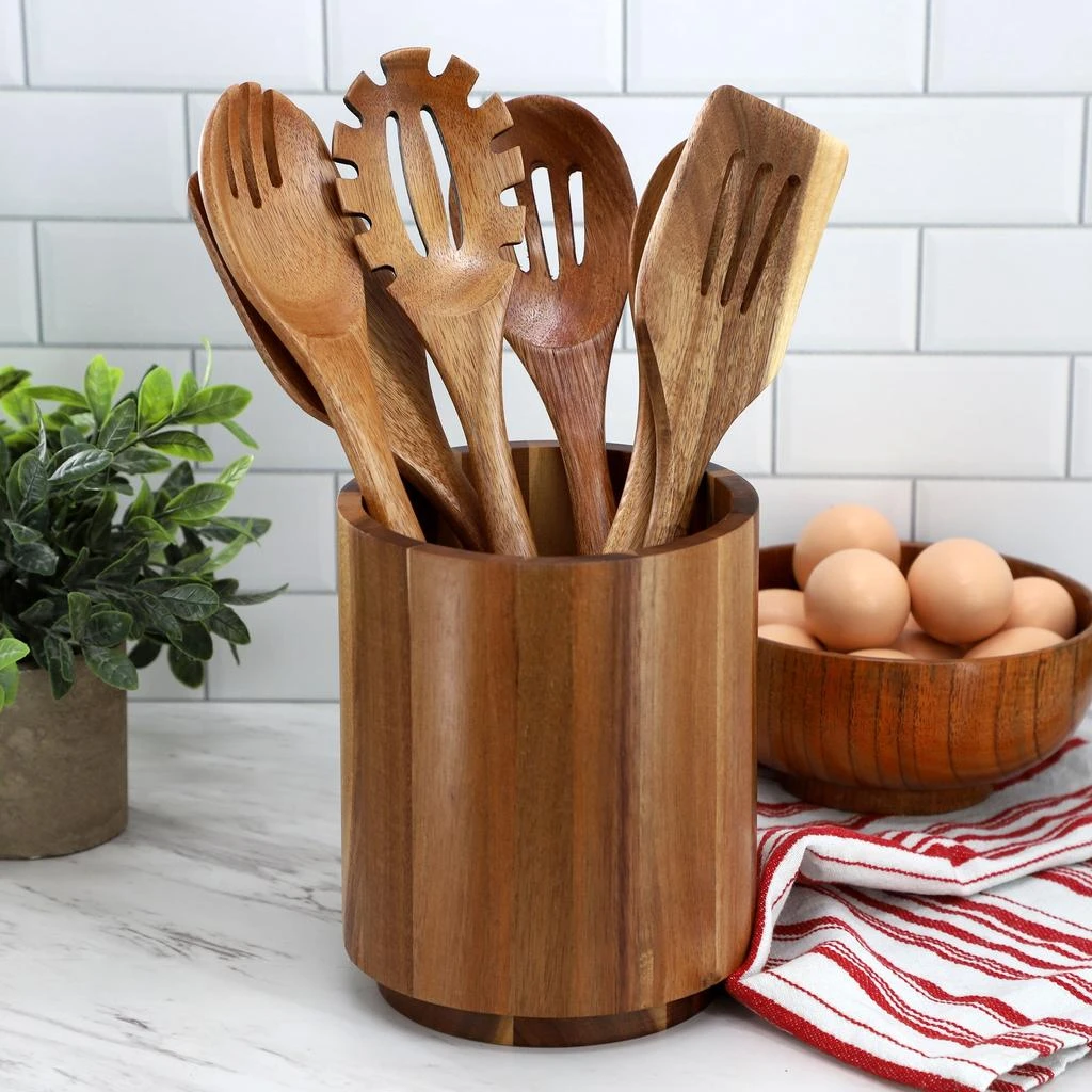 Megachef 6 Piece Acacia Wood Kitchen Utensil Set 5