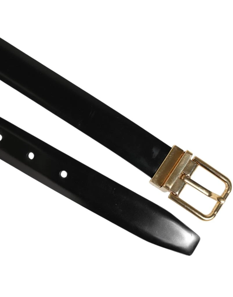 Dolce 
Gabbana Dolce 
Gabbana Black Classic Leather Gold-Tone Buckle Belt 2