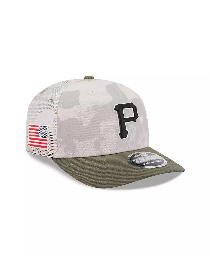 New Era Men's Light Beige/Olive Pittsburgh Pirates 2025 Armed Forces Day 9SEVENTY Adjustable Hat 2