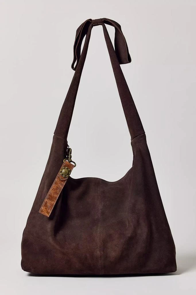 Kimchi Blue Boston Bow Suede Hobo Bag 2