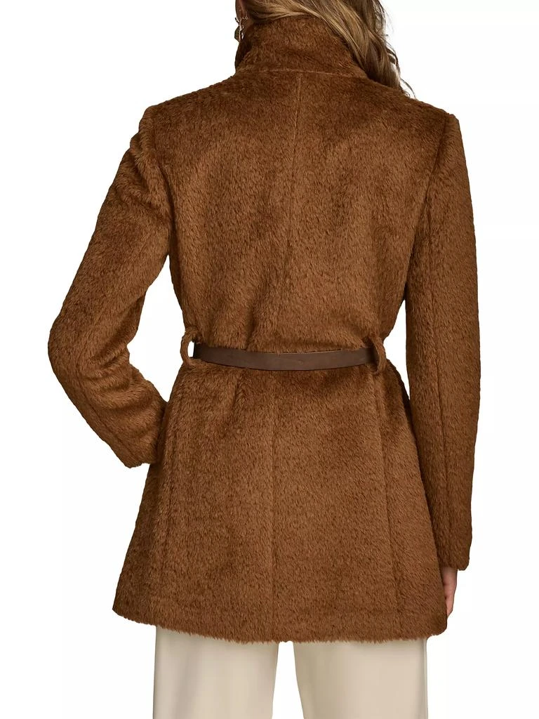 Donna Karan Wool-Blend Belted Wrap Coat 5