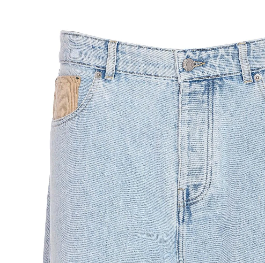 Drôle de Monsieur Drôle de Monsieur Patch Detailed Straight Leg Jeans 4