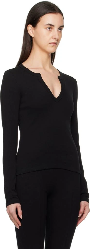 FLORE FLORE Black Iman Long Sleeve T-shirt 2