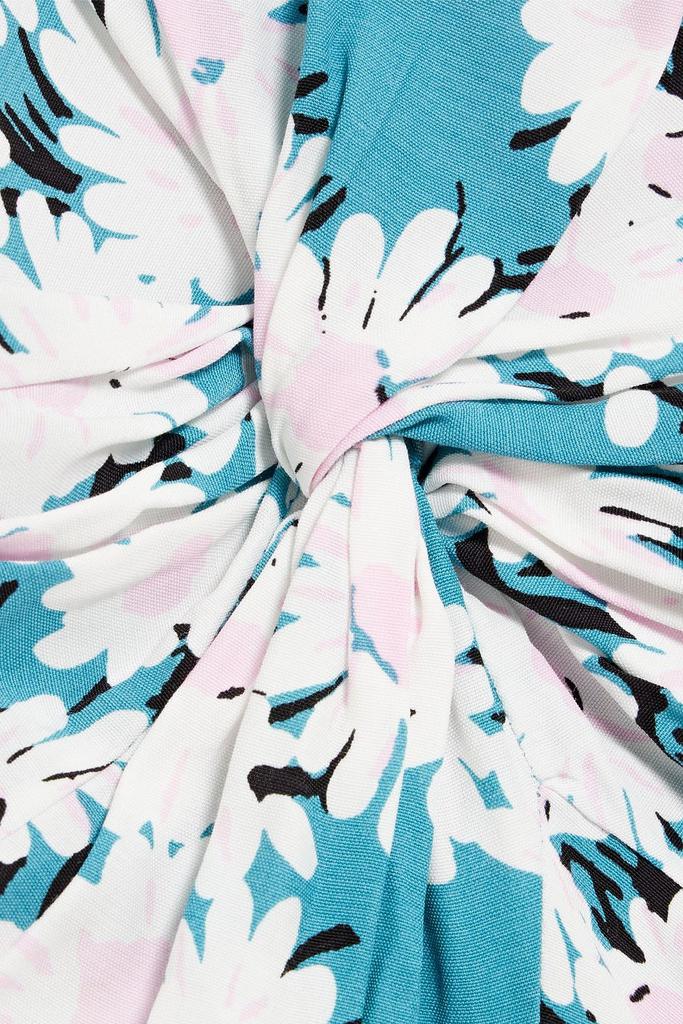 Diane von Furstenberg Anaba twisted floral-print crepe de