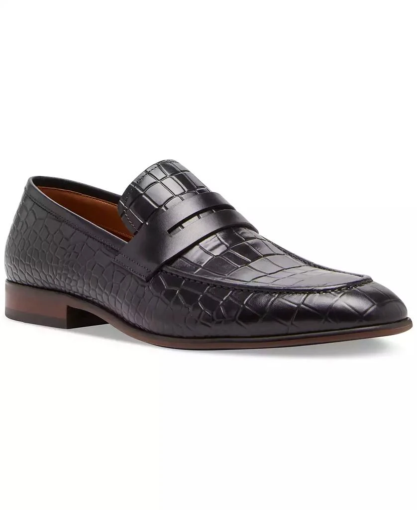 Steve Madden Men's Julius Croc-Embossed Slip-On Penny Loafers 1