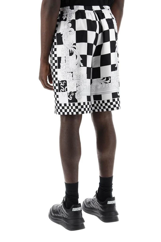 Versace printed silk bermuda shorts set 3