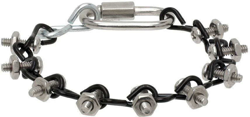 Apartment 1007 SSENSE Exclusive Silver & Black #14 Bracelet 1