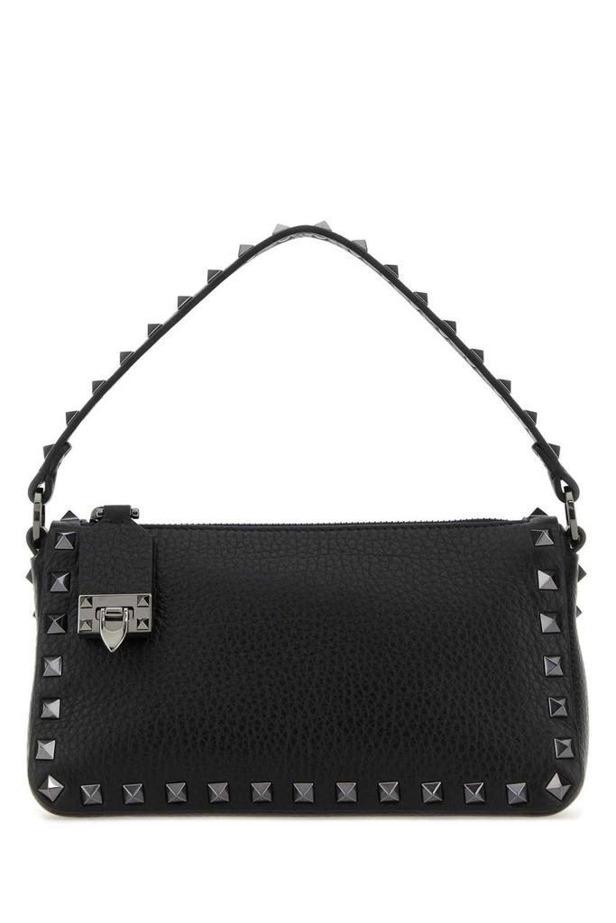 ハンドバッグ Valentino Garavani Black Leather Rockstud East-West Handbag Valentino Black leather Rockstud East-West handbag - Tote