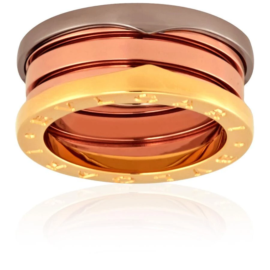 BVLGARI Bvlgari B.Zero1 18K Rose, White, and Yellow Gold 3-Band Ring, Brand Size 52 2