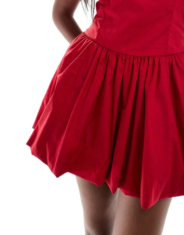 sexy red holiday dress Sexy Santa Claus Costume Red Velvet Christmas Outfit Xmas Party Dress with Furry Shawl, Red / L main image 0