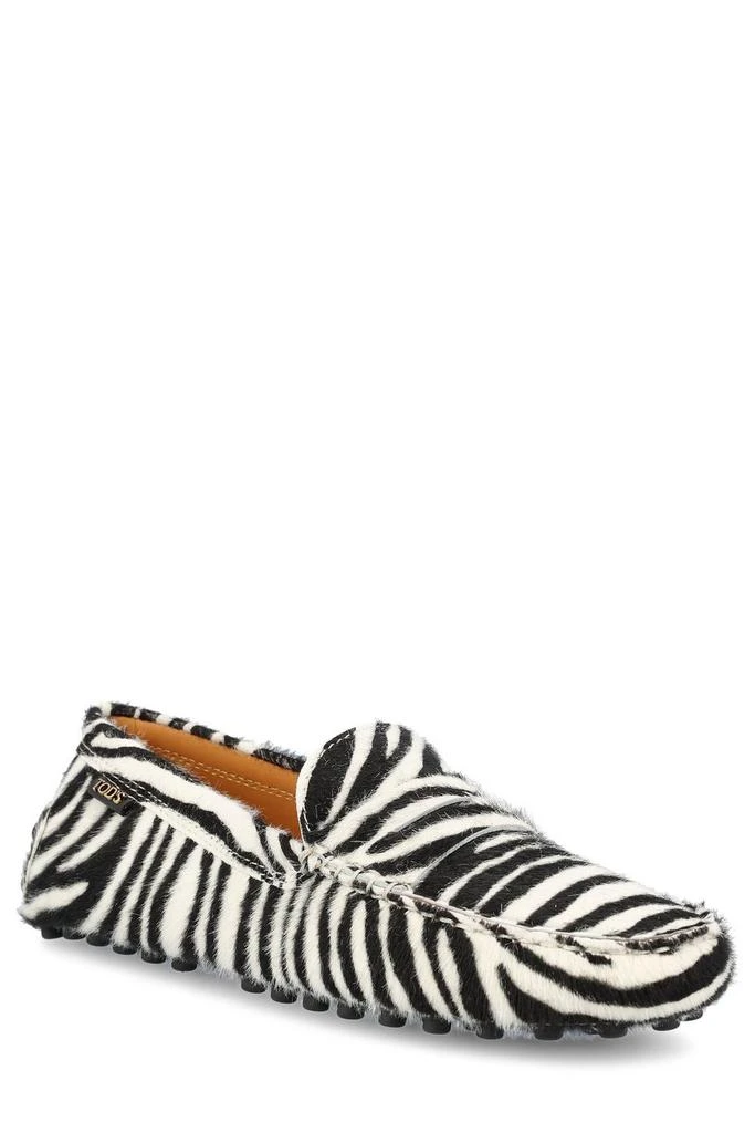 Tod's Tod's Gommino Zebra Printed Loafers 2