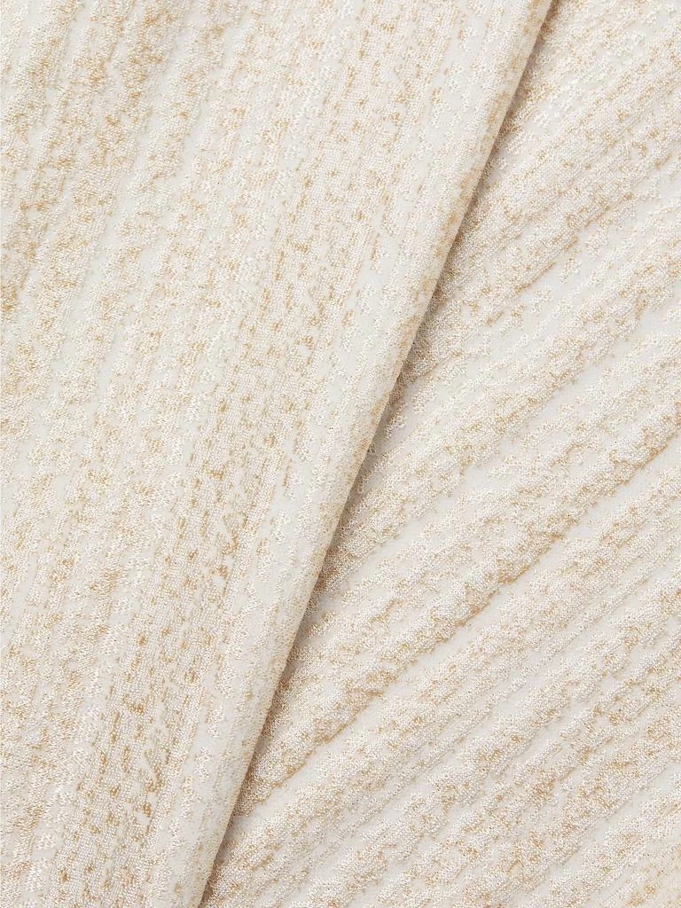 Caroline Rose Golden Glow Textured Knit Knee-Length Dress 6