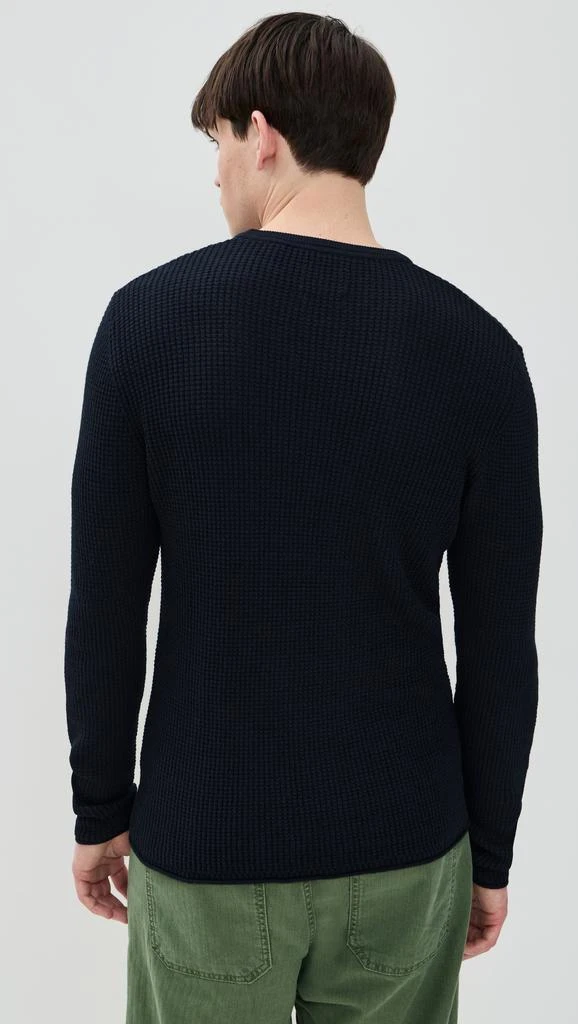 Billy Reid Mini Waffle Crew Sweater 2