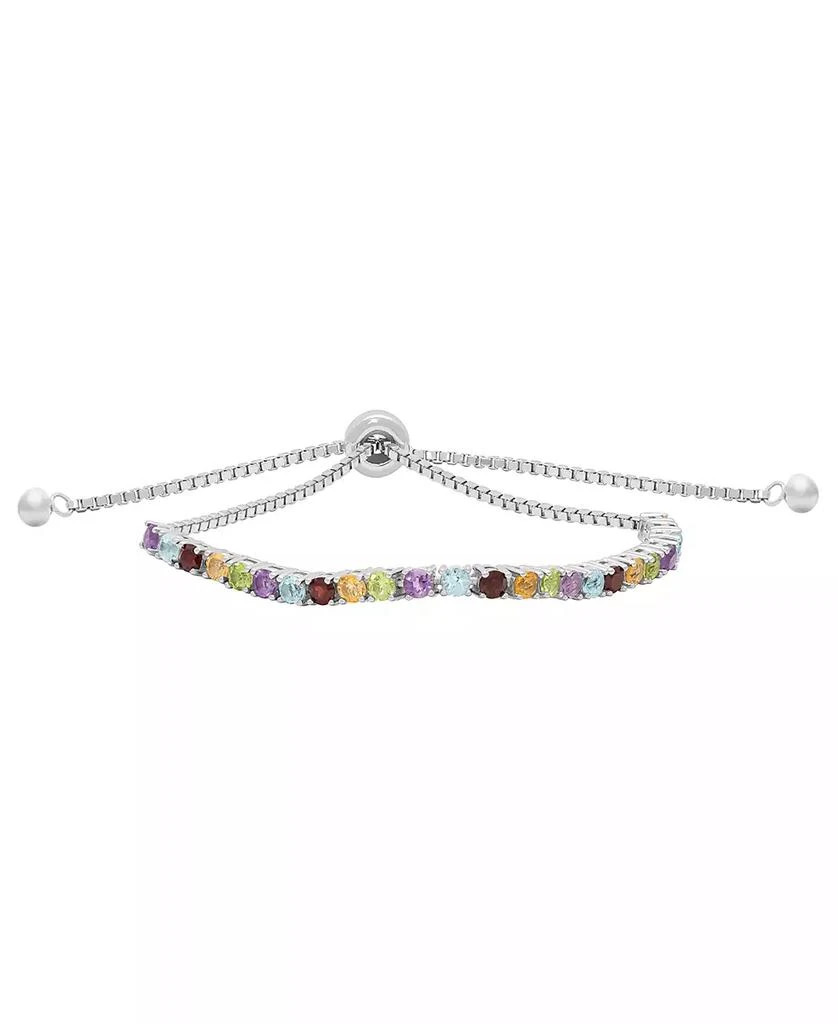 Macy
s Multi-Stones Bolo Bracelet (1.84 ct. t.w.) in Sterling Silver