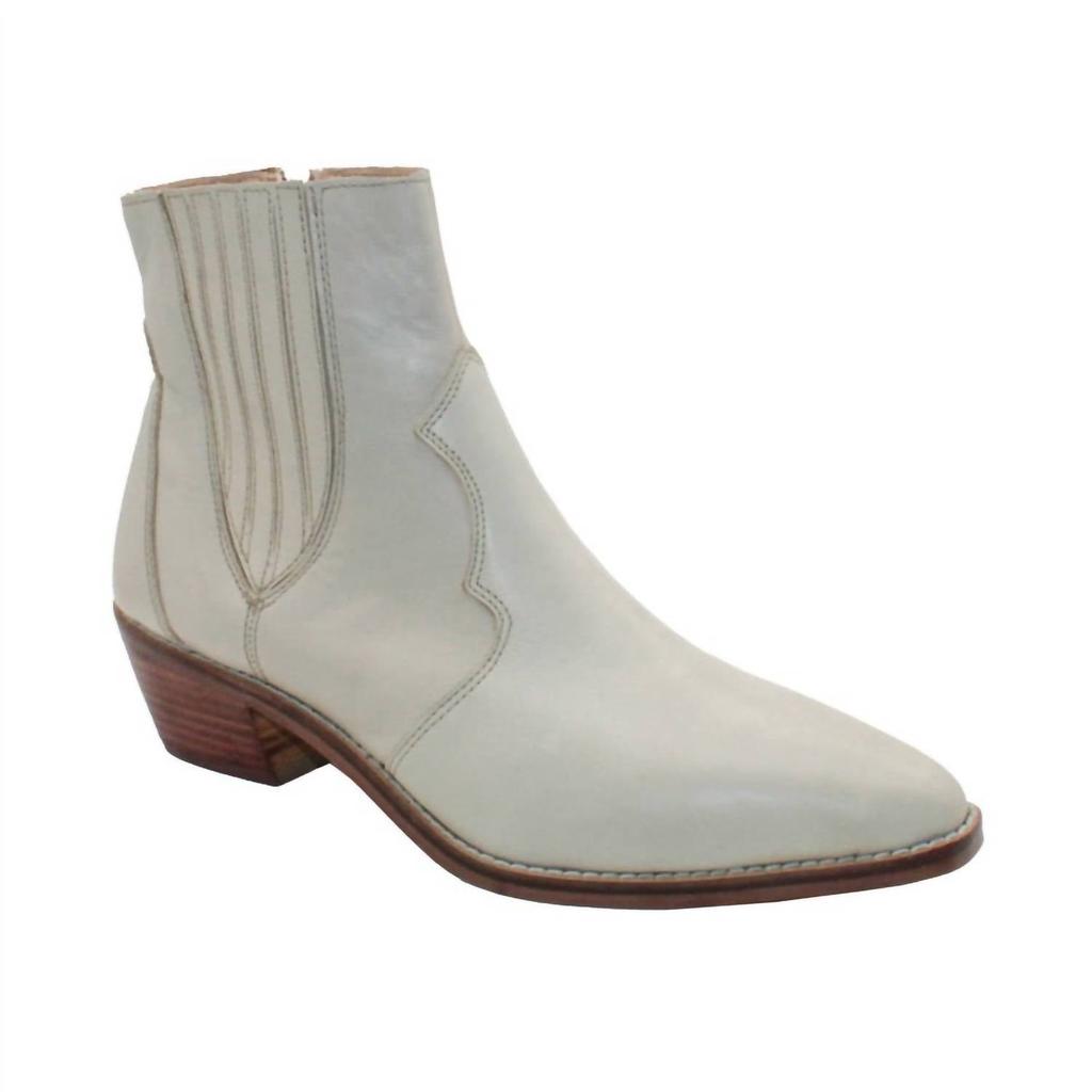 Sbicca Women's Peacemaker Chelsea Leather Bootie In Bone