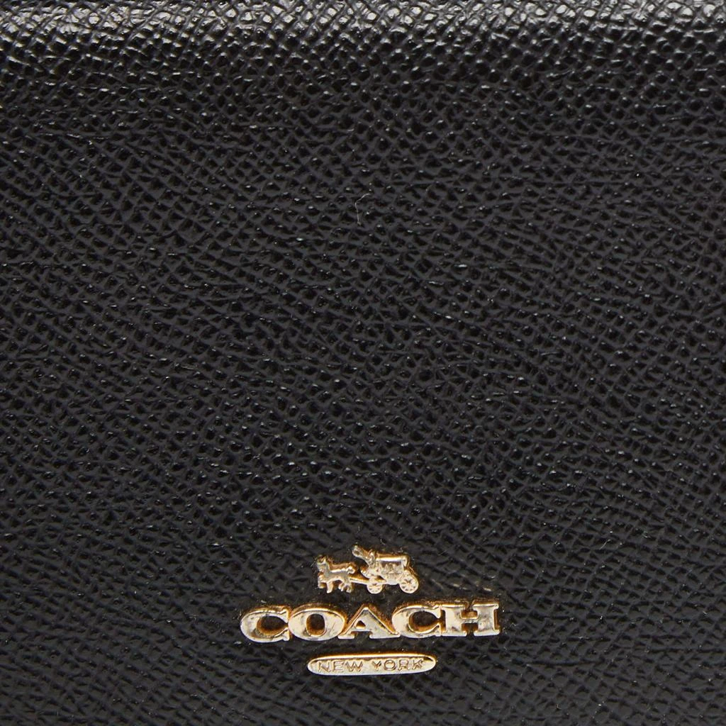 Coach Coach Black Leather Trifold Compact Wallet 6