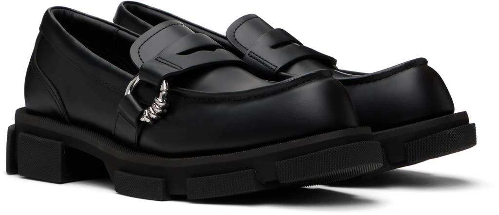 BOTH Black Gao Pierced Loafers 4