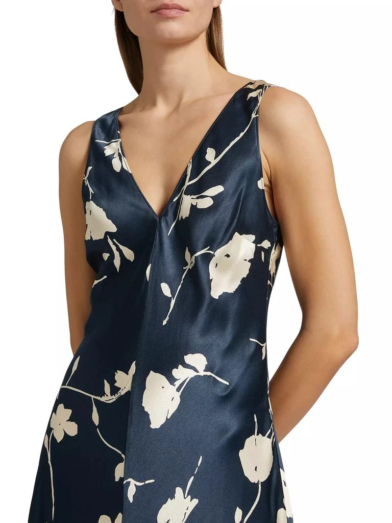 Rails Camellia Floral Satin Midi-Dress 6