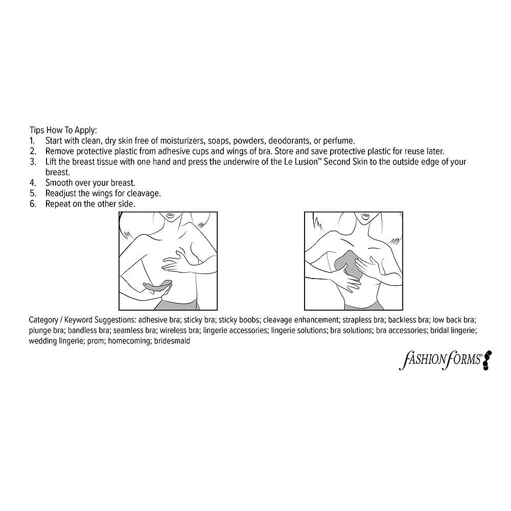 Fashion Focus Le Lusion Second Skin Adhesive Push-Up Bra 3