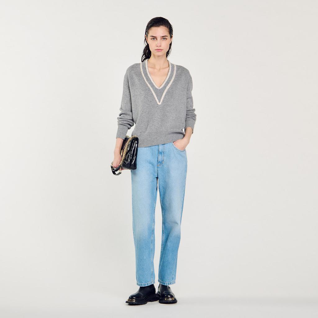 Sandro Wool and Cashmere Sweater