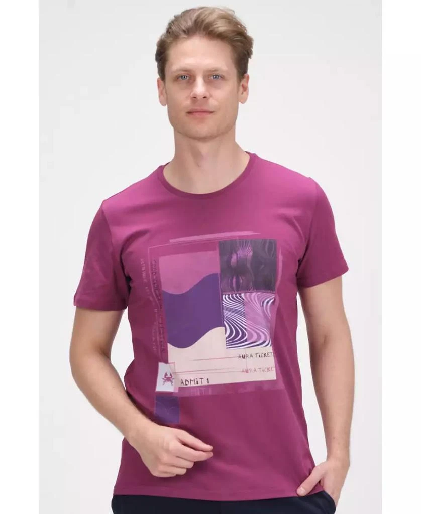 RON TOMSON Men's Modern Print Fitted Admission T-shirt 6