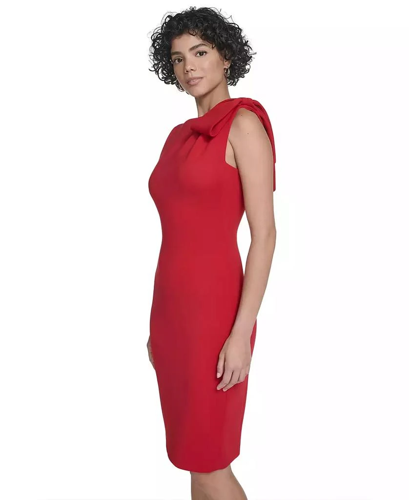 Calvin Klein Women's Bow-Trim Shoulder Sheath Dress - Dresses & Skirts -  Free Shipping - BeyondStyle