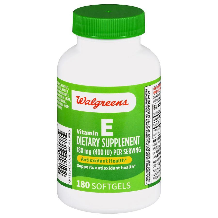 Walgreens Vitamin E 180 mg Softgels 1