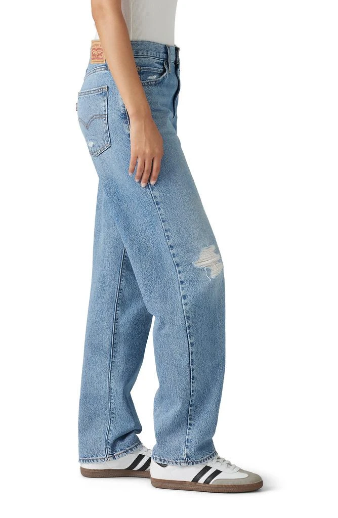 Levi
s
94 Ripped Mid Rise Baggy Wide Leg Jeans 3
