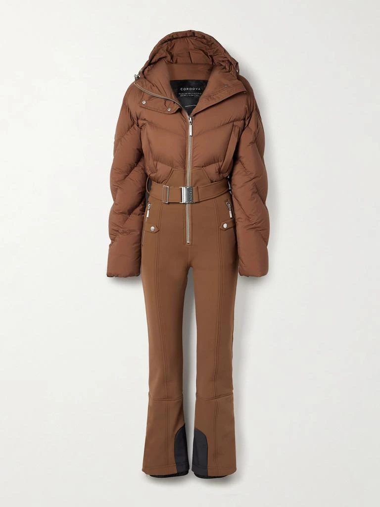 Cordova Ajax 配腰带连帽绗缝羽绒滑雪服 1